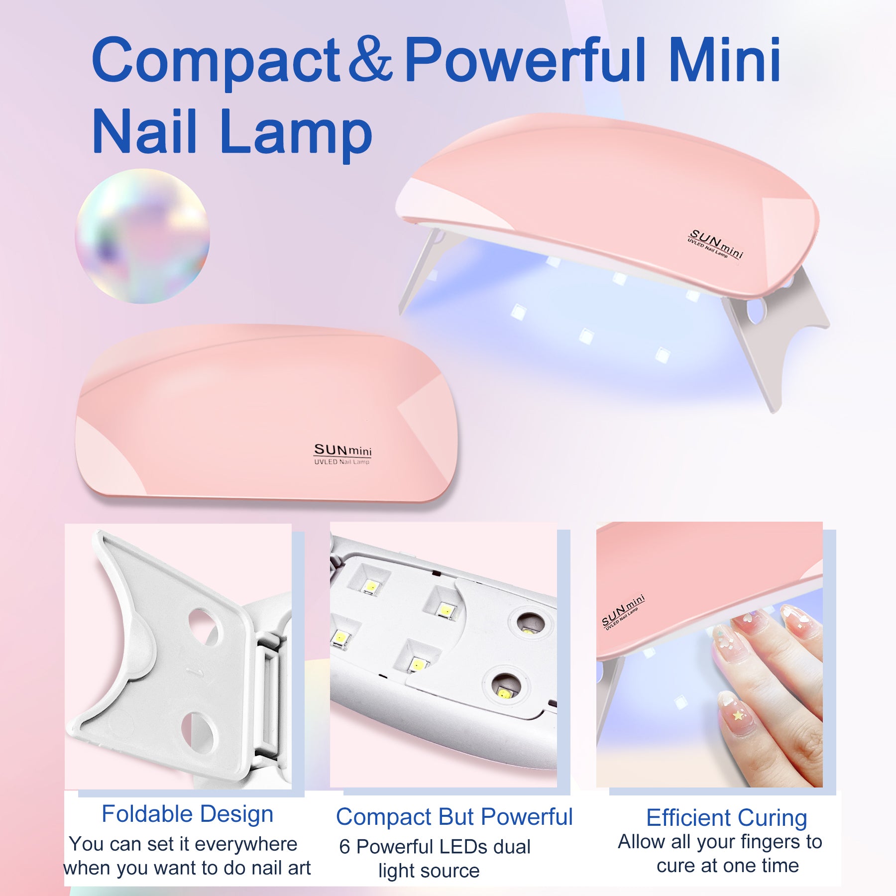 6 PCS Polygel Nail Kit With UV Nail Lamp, Slip Solution, Top Base Coat, Builder Nails Art Tools For Beginners - 5 - CJ