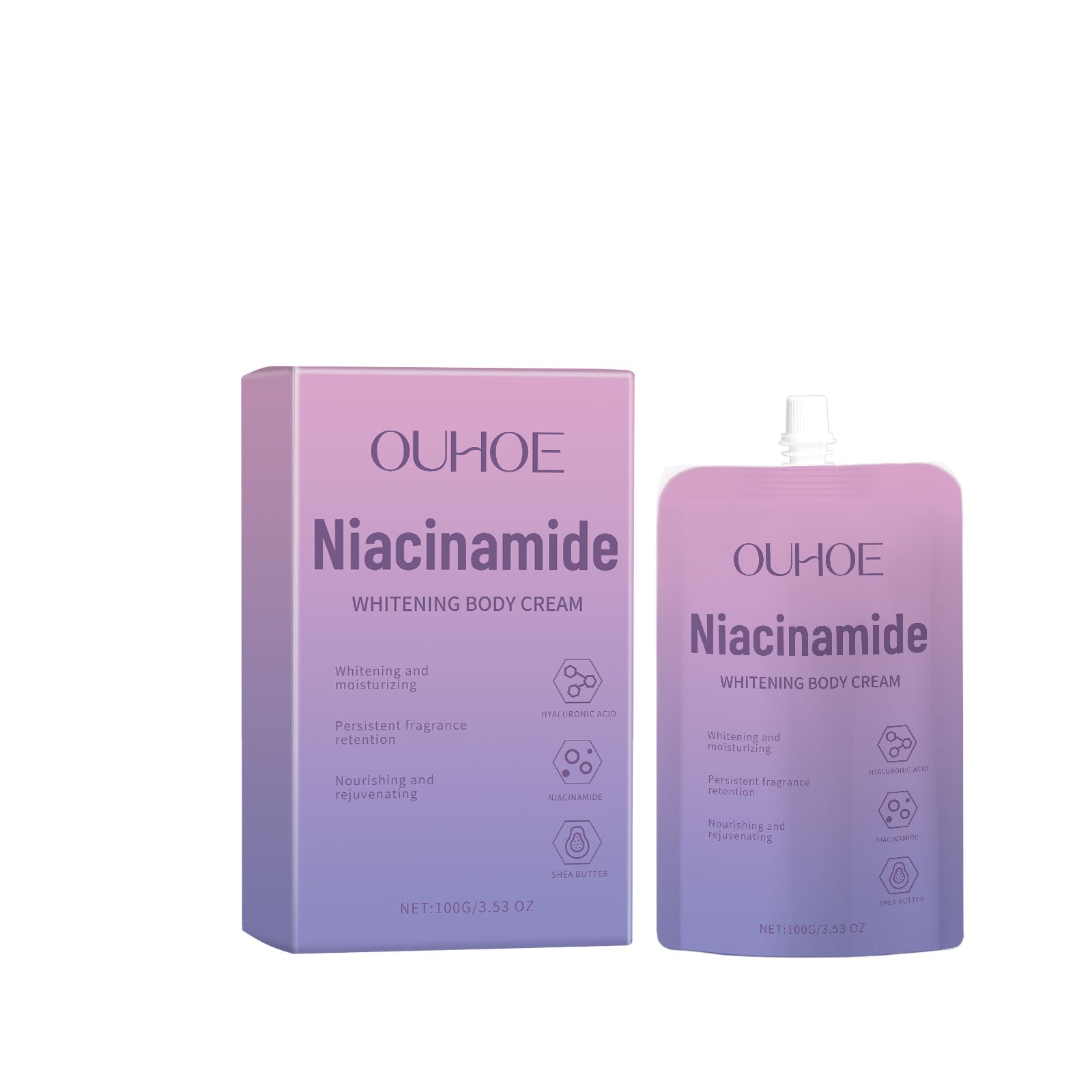 OUHOE Nicotinamide Brightening Body Cream, Moisturizes Even Skin Tone, Firming And Relieving Dry Body Lotion - 5 - CJ