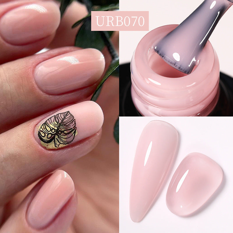 Reinforced Long - lasting No - file Base Coat With Shimmering Glitter Gel Polish - 0 - CJ