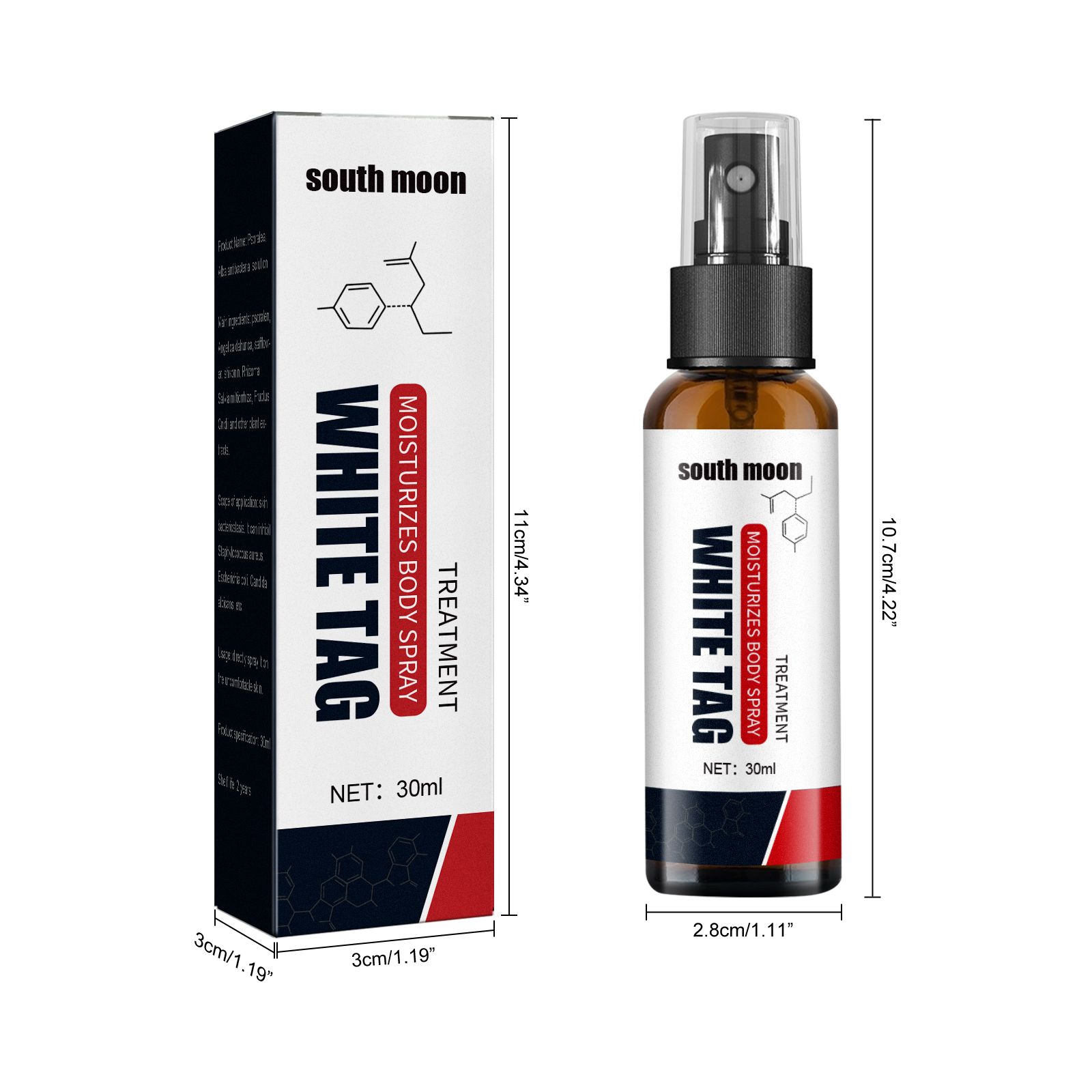 South Moon White Spot Clear Spray Tonic Topical Skin Repair Flower Spot Solution Treatment White Spot Clear Spray - 5 - CJ