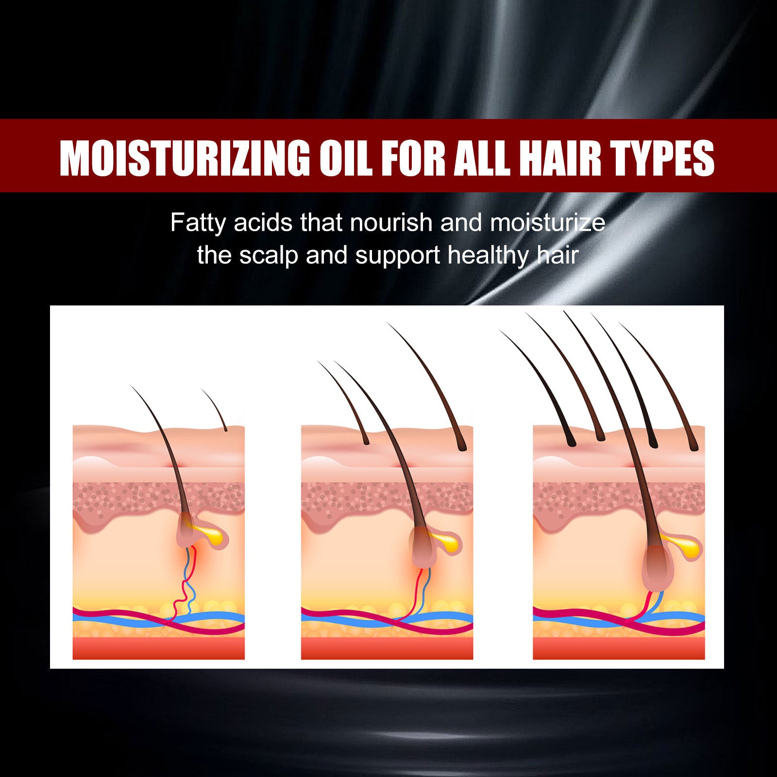 EELHOE Black Rice Hair Spray Strengthening & Dense Hair Moisturizing & Repairing Hair Roots Smoothing Hair Growth Spray - 5 - CJ