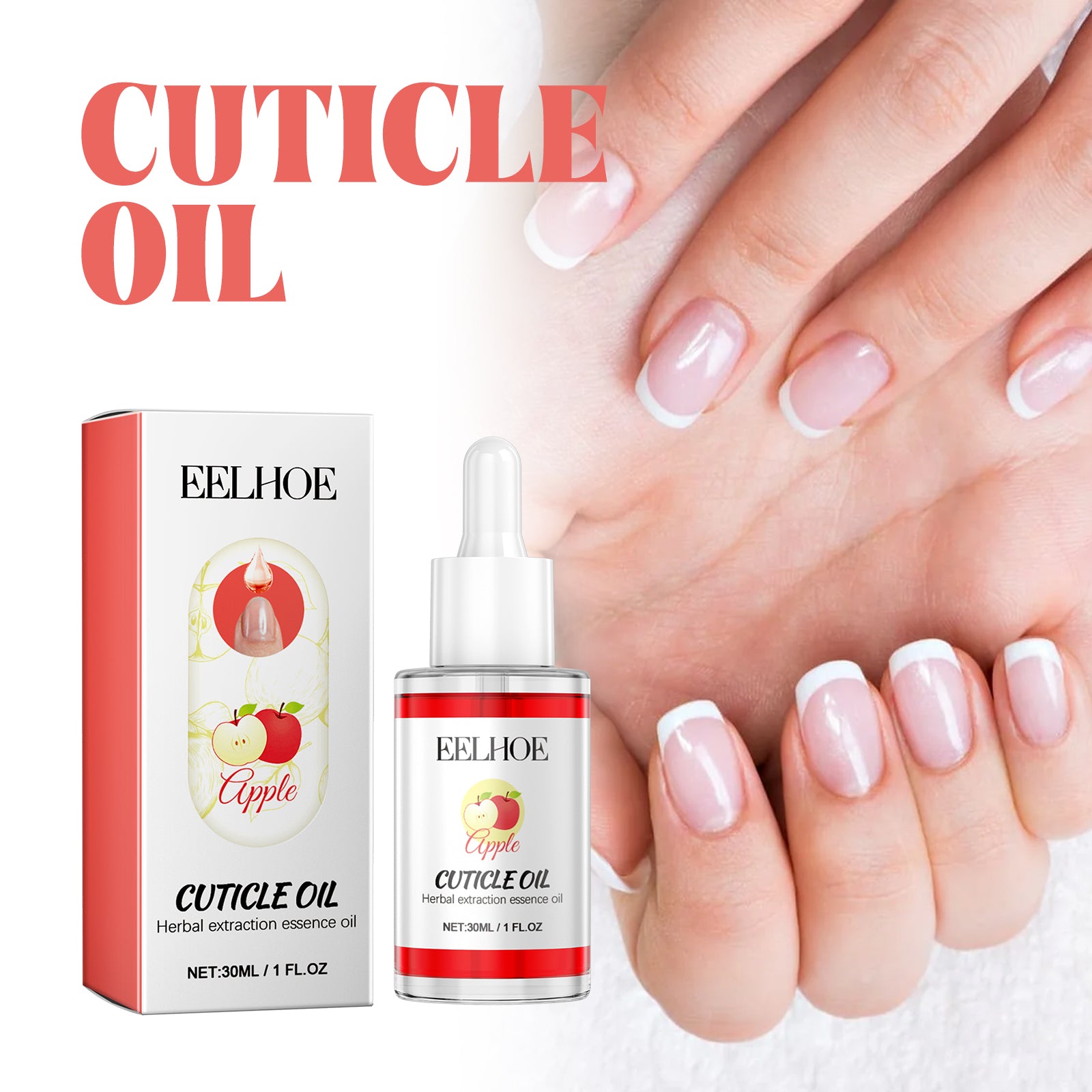 EELHOE Cuticle Oil, Repair Dry Rotted Nails Thickening Moisturizing Care Brightening Nails And Cleaning - 5 - CJ