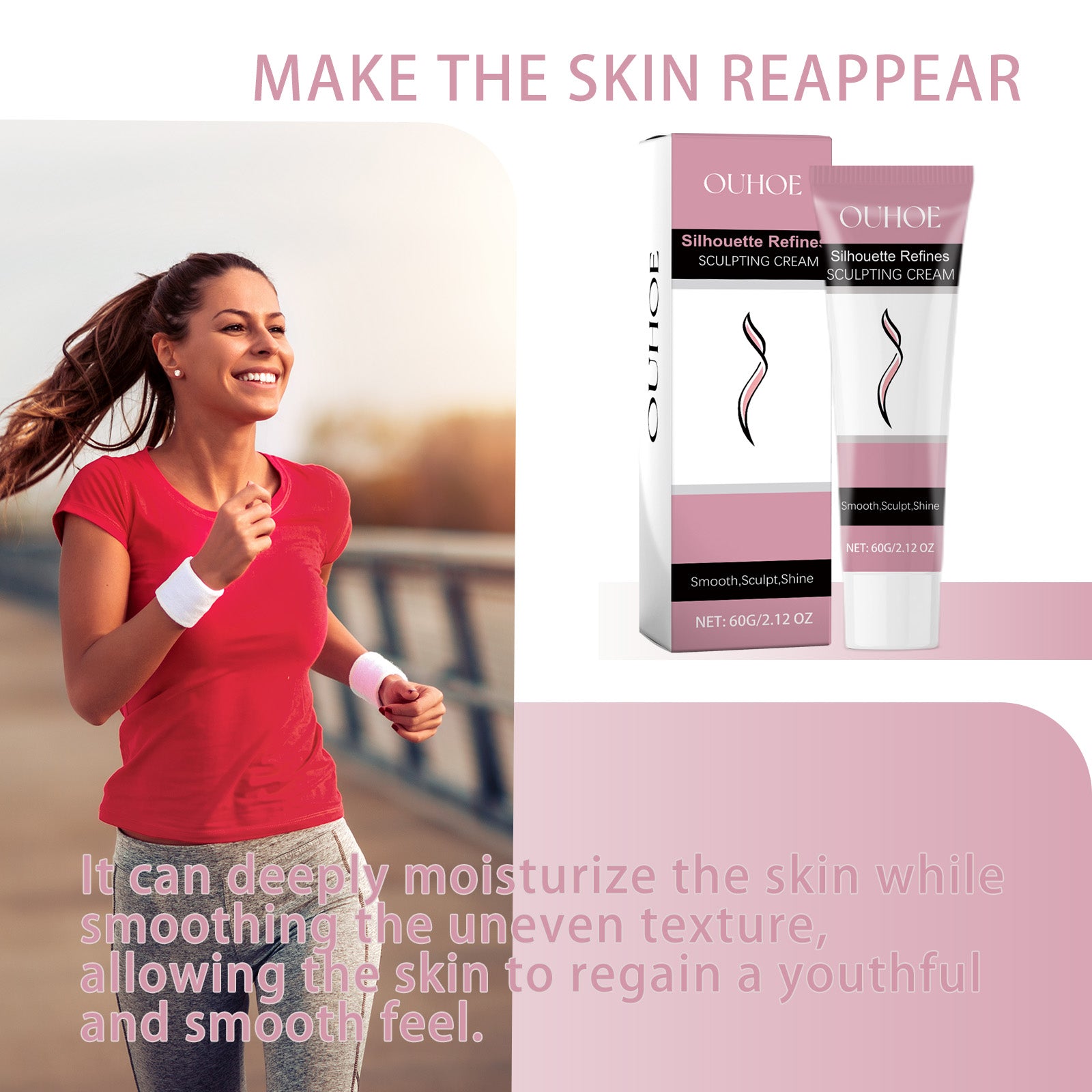 OUHOE Silhouette Refines Sculpting Cream, Relax The Muscle Belly In Compact Leg Arm Proud Flesh Model Body Slimming Massage Cream - 5 - CJ
