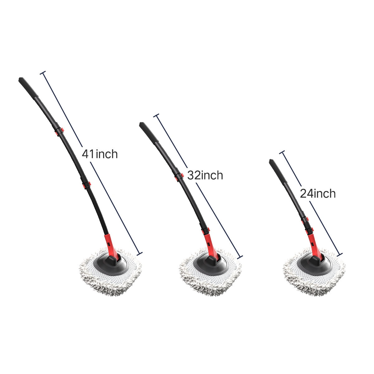 Portable 41 - inch Automatic Water Car Wash Mop For Home And Outdoor Use, Featuring A Soft Brush Head To Prevent Scratches, Includes A 10 - meter Hose That Connects To A Water Faucet, Suitable For Cleanin - 5 - cjdropshipping