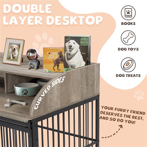 Heavy Duty Large Dog Cage Furniture - 5 - CJ