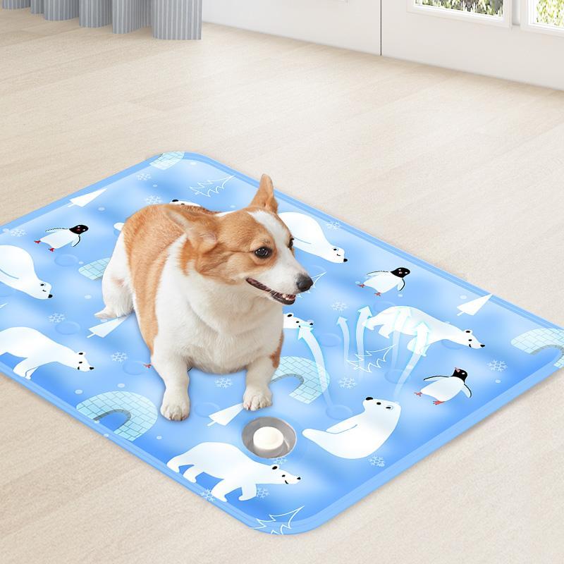 Pet Summer Cooling Pad, Ice Bear Shape, Suitable For Cats And Dogs, Washable And Portable Cooling Pad - 5 - CJ