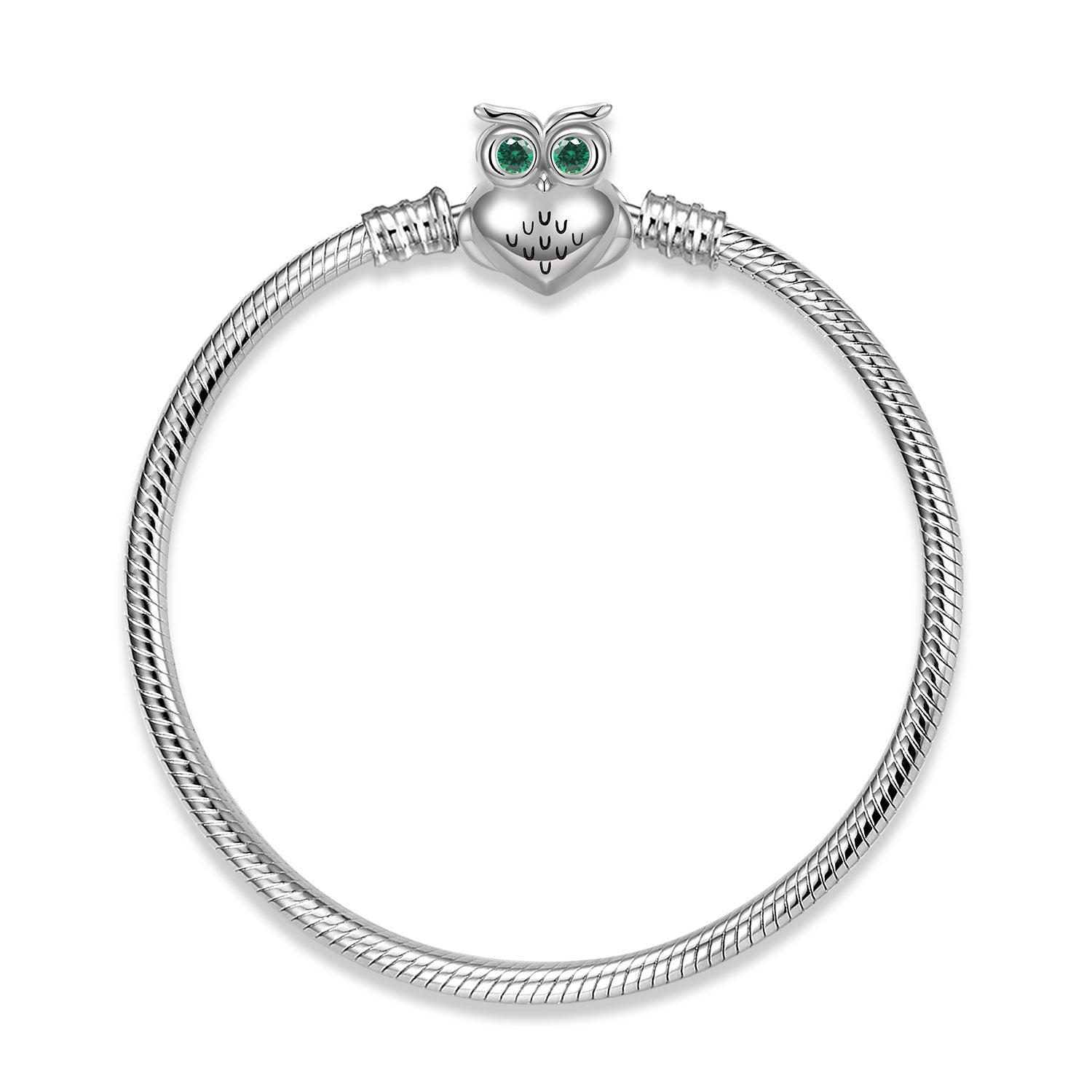 S925 Sterling Silver Snake Bone Chain Bracelet Owl Buckle 3MM Basic Chain Diy Chain - 4 - https://x.com/titan_prim62775J - PG0063 - 21cm - CJJE1599614 - PG0063 - 21cm