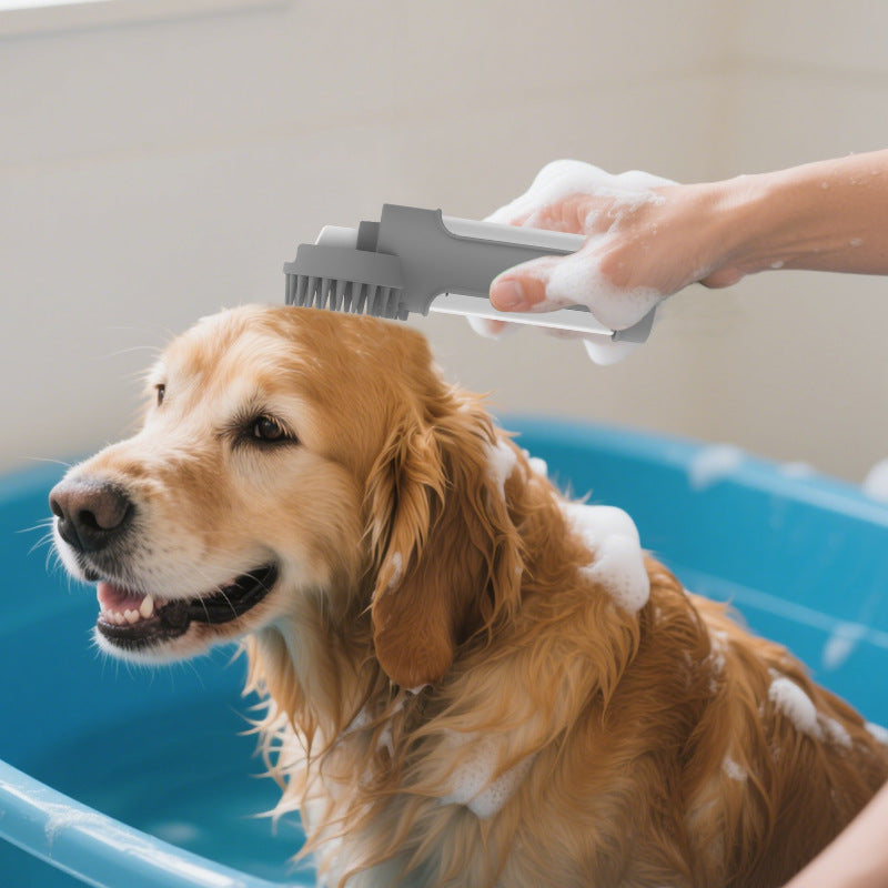 Silicone 2 - in - 1 Multi - Functional Pet Bath Brush - 0 - CJ