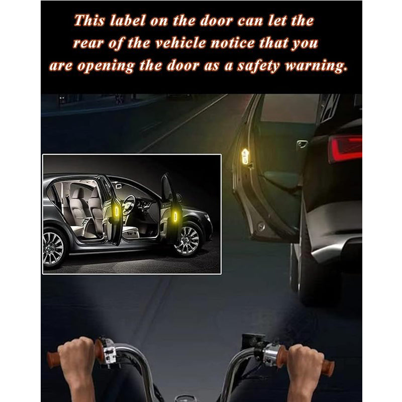 20 Pcs Car Stickers, Reflective Open Warning Signal Stickers, Night Car Stickers, Anti - Collision Safety, Car Door Protection & Decoration - 5.0 - CJ