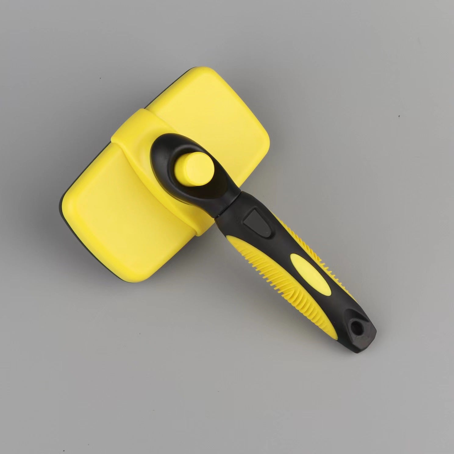 Pet Automatic Retractable Comb - 0 - CJ - Yellow - CJJJCWGY00522 - Yellow
