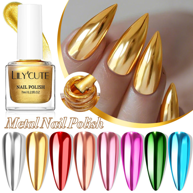 Quick - dry Metallic Mirror Nail Polish, No Baking Required - 0 - CJ