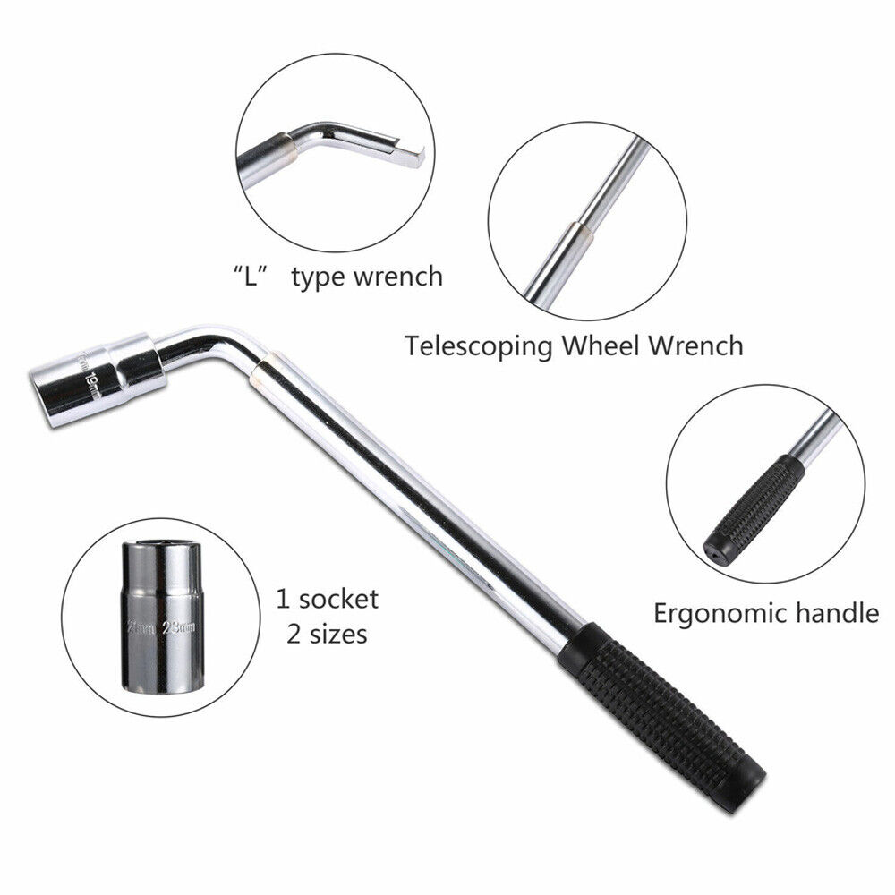 2.5T Scissor Jack And Extendable Wheel Wrench Brace Socket Car Van Tire Hand Tool - 5 - cjdropshipping
