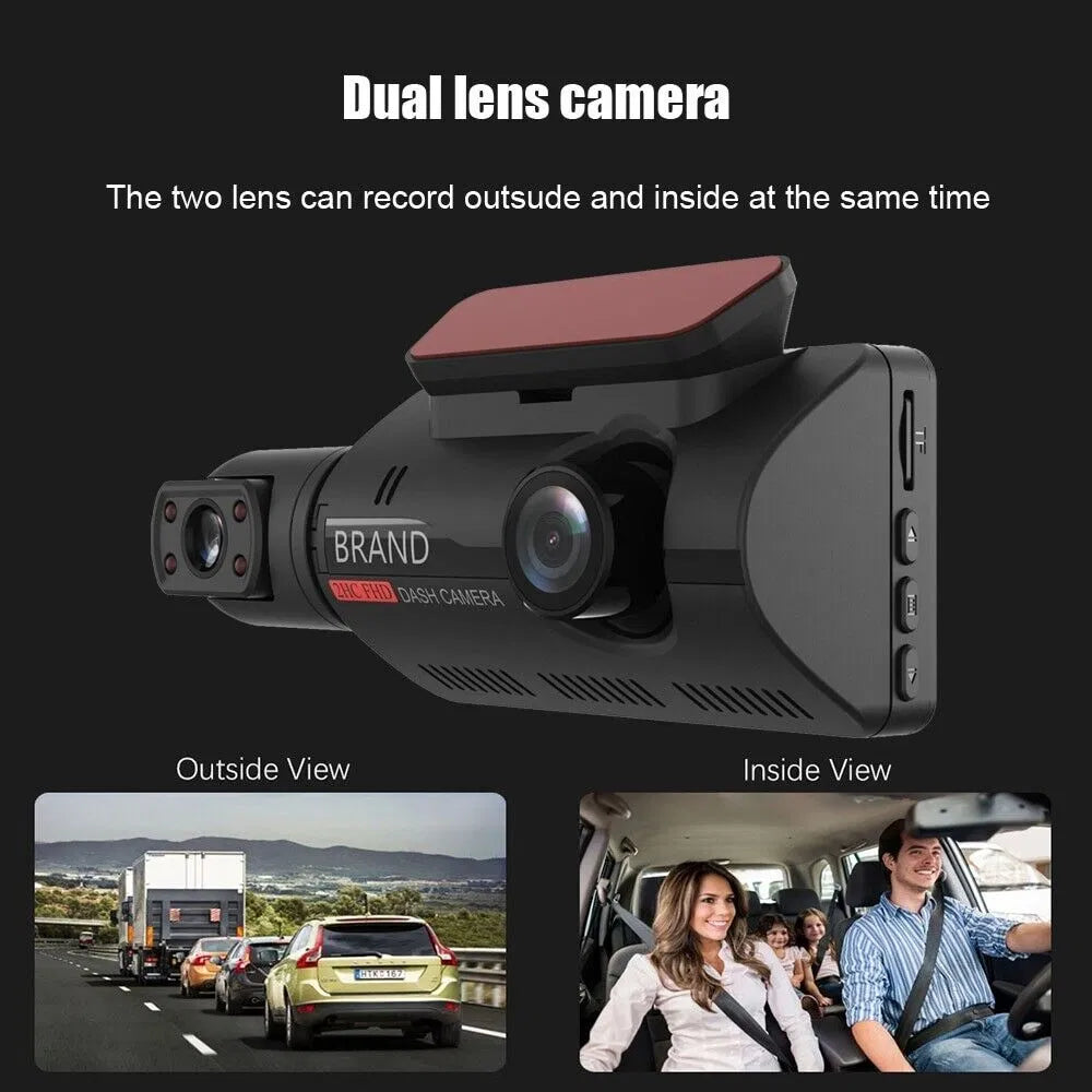 1080P Dual Lens Car DVR Dash Cam Video Recorder G - Sensor Front And Inside Camera - 5 - CJ