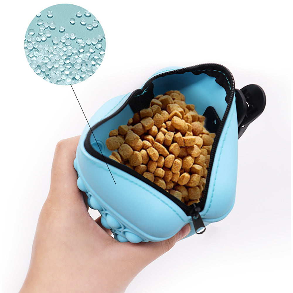 Bag Silicone Feed Dogs Treat Pouch Pet Training Bag Bundle Pocket Waist Pack Pet Portable Dog Training Waist Bag Treat Snack Bait Dogs Soft Washable Outdoor Feed Storage Pouch Food Reward Silica Bags - 5 - CJ
