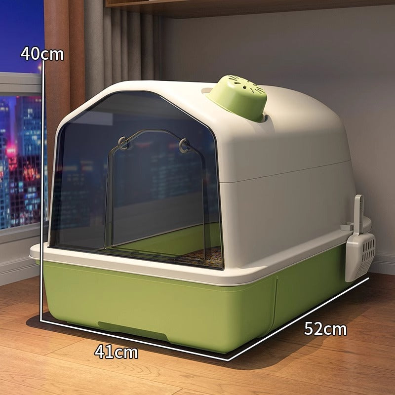Fully Enclosed Odor Proof Litter Box For Cats - 0 - CJ