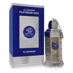Al Haramain 50 Years Platinum Oud Eau De Parfum Spray (Unisex) By Al Haramain by Al Haramain fragrance bottle
