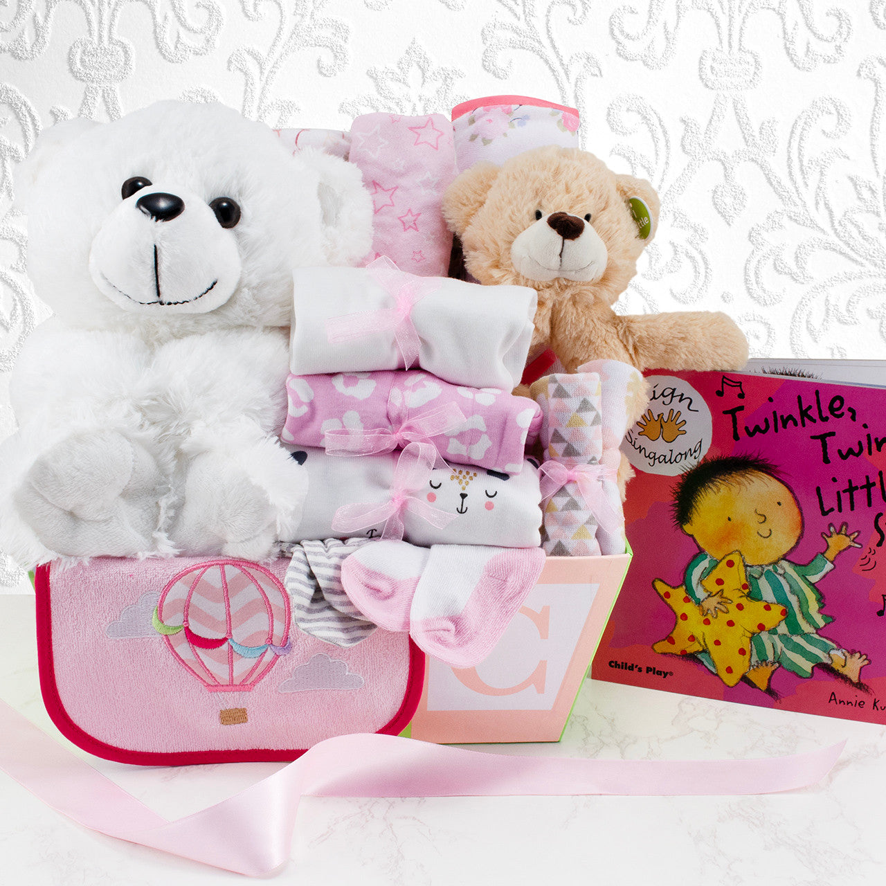 Twinkle, Twinkle: Baby Girl Gift Basket - GreatArrivals