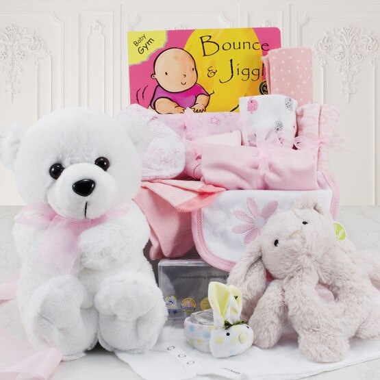 It's a Girl: Baby Girl Gift Basket - GreatArrivals