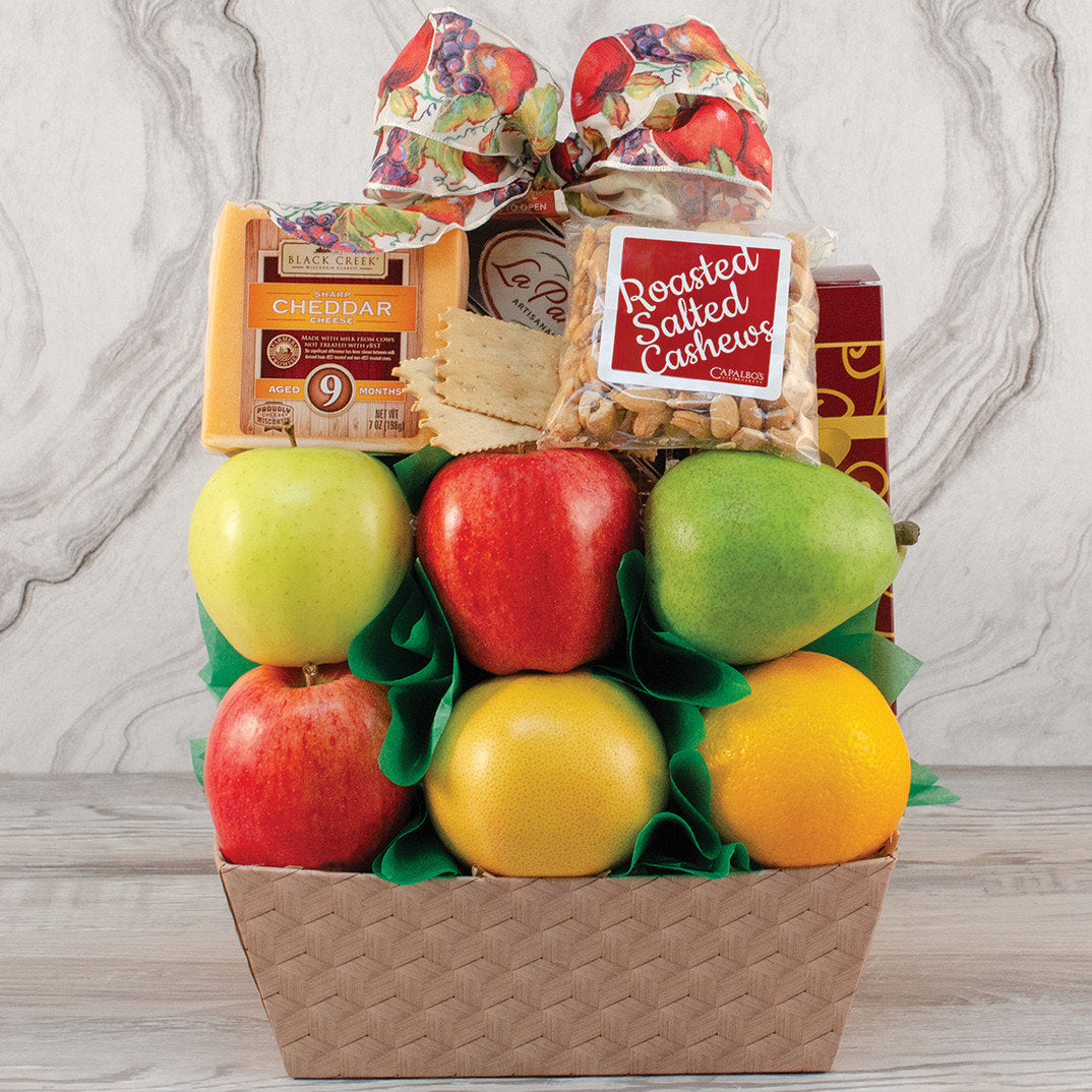 Healthy Surprise: Fruit & Sugar Free Treats Gift Basket - GreatArrivals