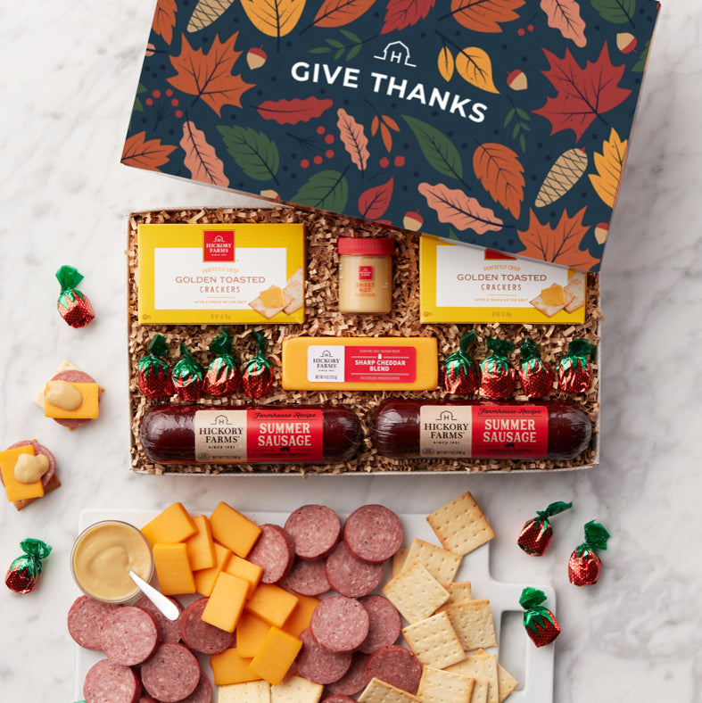 Fall Farmhouse: Meat & Cheese Gift Box - GreatArrivals