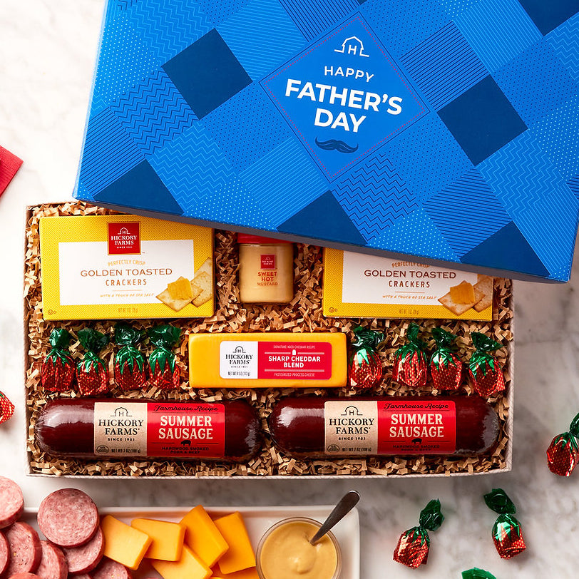 Happy Father's Day: Cheese & Meat Gift Box - GreatArrivals