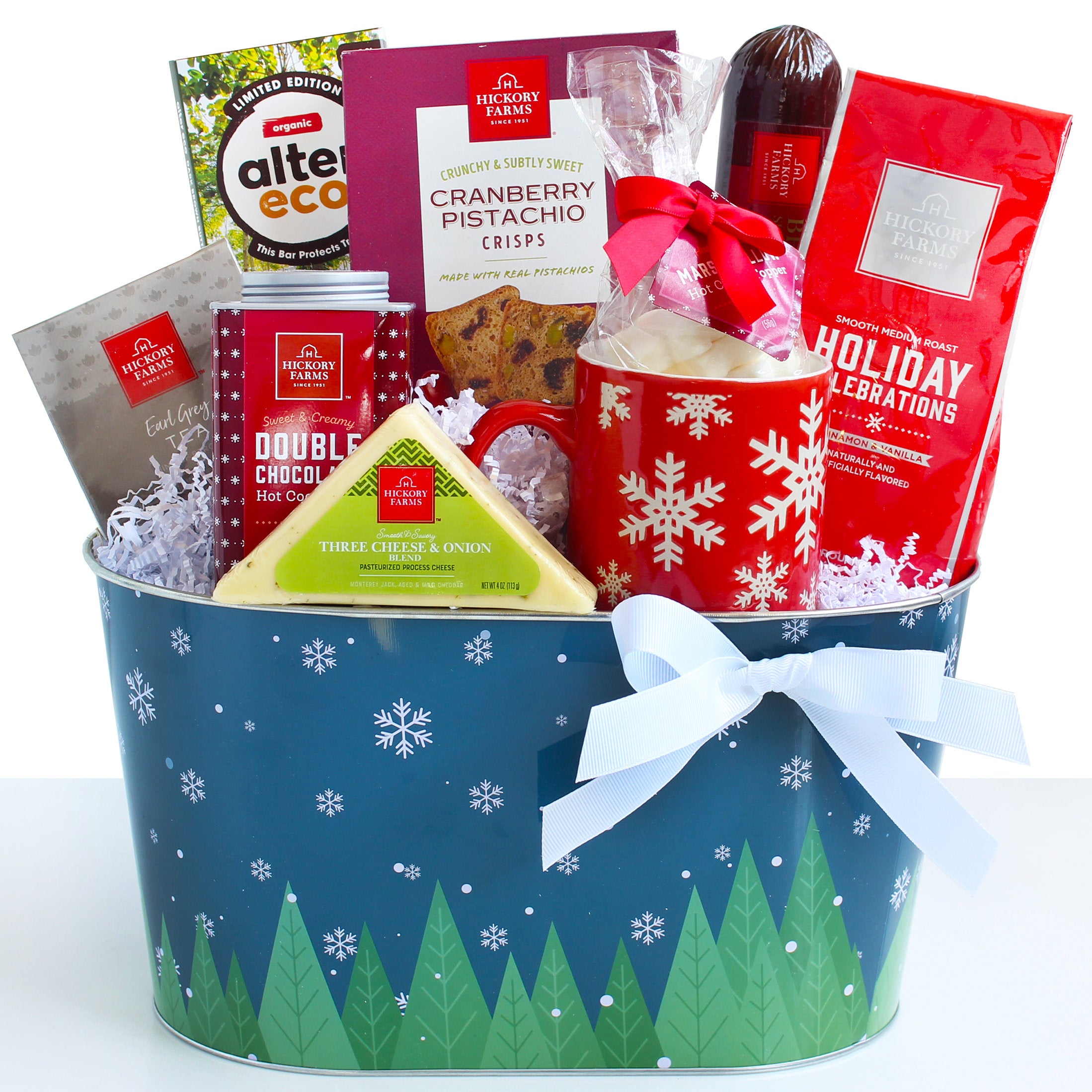 Holiday Warmth: Coffee & Treats Gift Basket - GreatArrivals