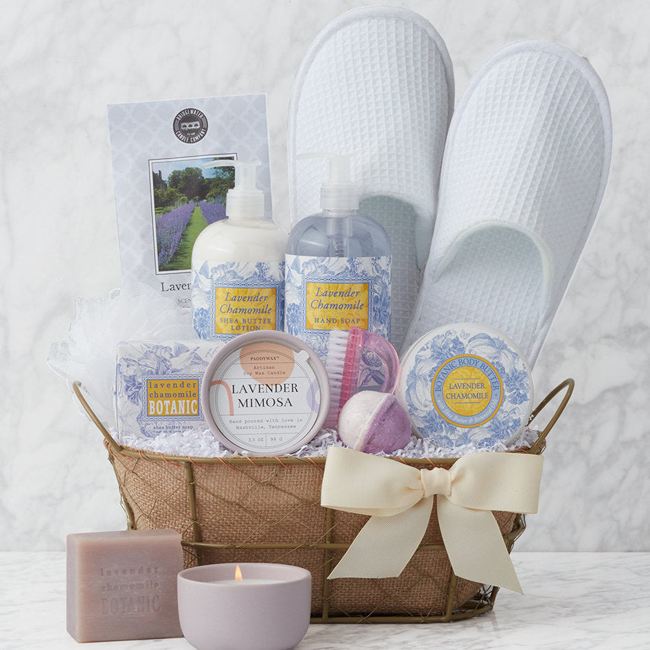 Lavender Bliss: Spa Retreat Gift Basket - GreatArrivals