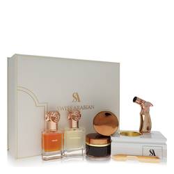 Swiss Arabian Bakhoor Dukhoon Al Haram Gift Set By Swiss Arabian - Gift Set - Gift Set contains 2 x 1.7 oz Eau De Parfum in Wajd & Gharaam + 2 x 60 grams of Incense in Dukhoon Al Haram & Oud Muattar Mumtaz - Swiss Arabian