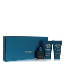 Versace Eros Gift Set By Versace - Gift Set - .17 oz Mini EDT + .8 oz Shower Gel + .8 oz After Shave Balm - Versace