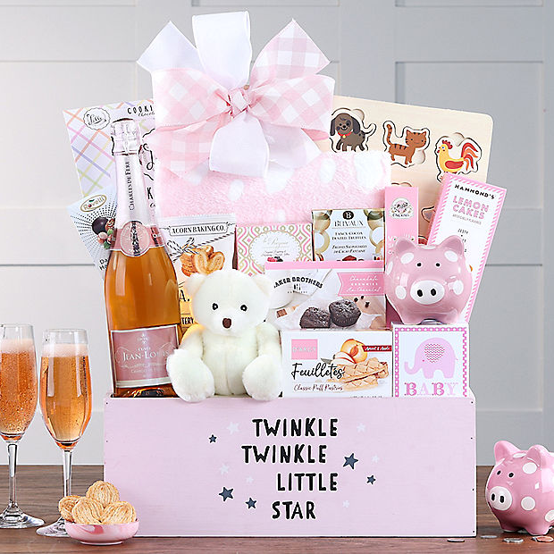 Ultimate Baby Sparkling: Baby Girl Gift Basket - GreatArrivals