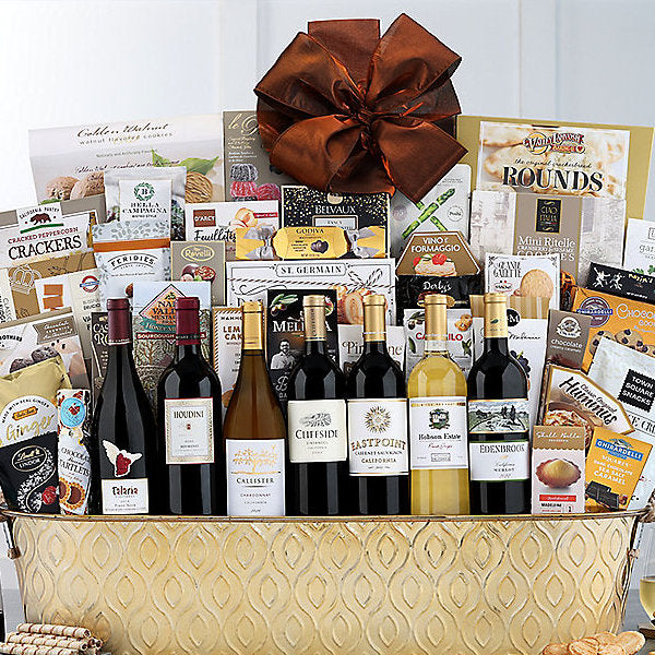 Show Stopper: Premium Wine Gift Basket - GreatArrivals