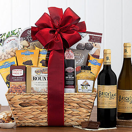Brick Lane Duet: Wine Gift Basket - GreatArrivals