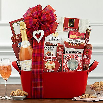 Kiarna Rose Sparkling Wine: Valentine's Day Gift Basket - GreatArrivals
