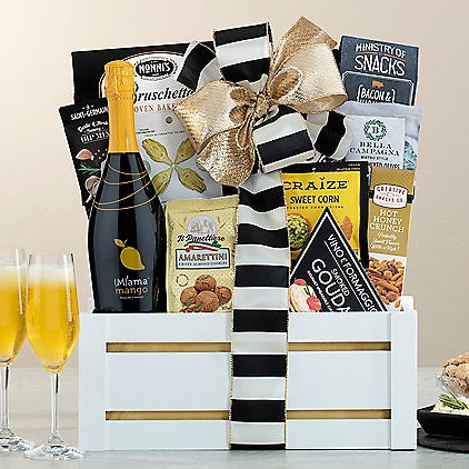 Mamamango Mango Moscato: Wine Gift Basket - GreatArrivals