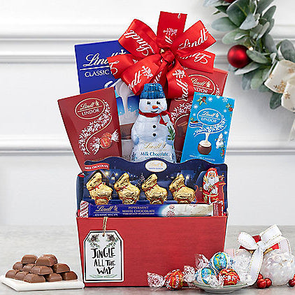 Lindt Collection: Premium Chocolate Basket - GreatArrivals
