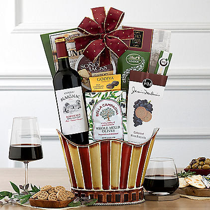 Chateau De Blaignac Bordeaux: Holiday Gift Basket - GreatArrivals