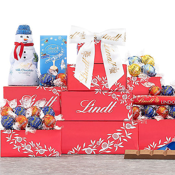 Lindt Deluxe: Lindt Chocolate & Sweets Gift Tower - GreatArrivals