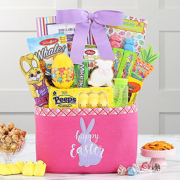 Bunny Tails: Easter Gift Basket (Green) - GreatArrivals