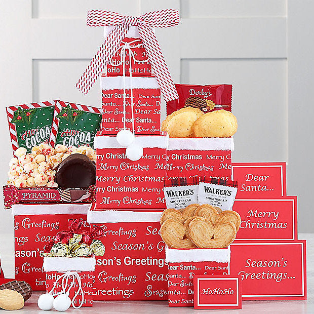Merry Christmas: Holiday Gift Tower - GreatArrivals