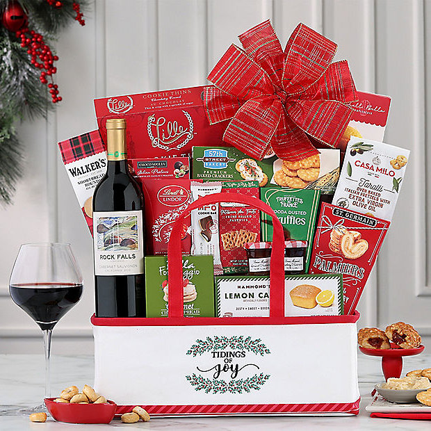Rock Falls Cabernet Holiday: Wine Gift Basket - GreatArrivals