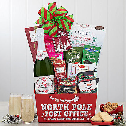 Kiarna Sparkling Wine Christmas: Gourmet Gift Basket - GreatArrivals