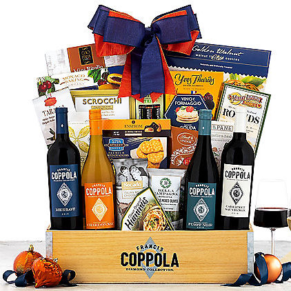 Francis Ford Coppola Quartet: Wine Gift Basket - GreatArrivals