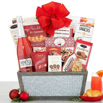 Blood Orange Mimosa: Sparkling Wine Gift Basket - GreatArrivals