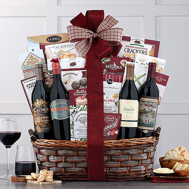 Caymus Quartet: Premium Wine Gift Basket - GreatArrivals