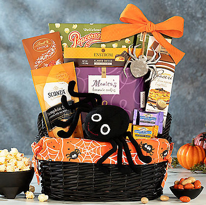 Spider Web Surprise: Halloween Gift Basket - GreatArrivals