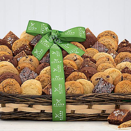 Sweet Bakery Extravaganza: Brownies & Cookies Gift Basket - GreatArrivals