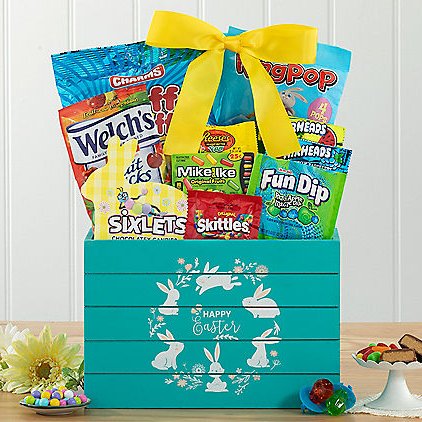 Easter Delight: Easter Gift Basket - Teal - GreatArrivals