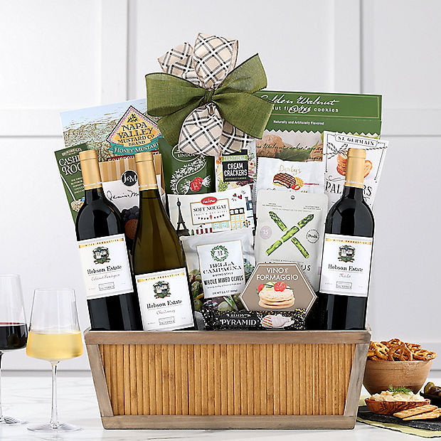 Hobson Estate Trio: Wine Gift Basket - GreatArrivals