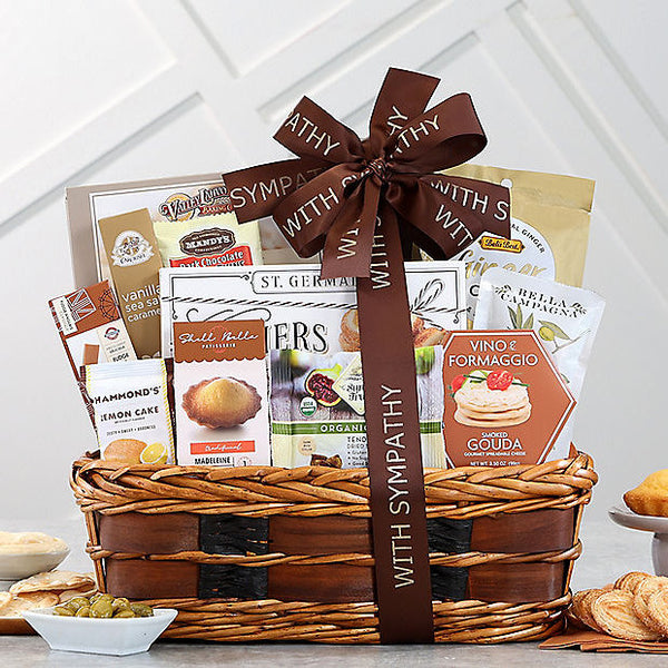 With Sympathy Traditions: Gourmet Gift Basket - GreatArrivals