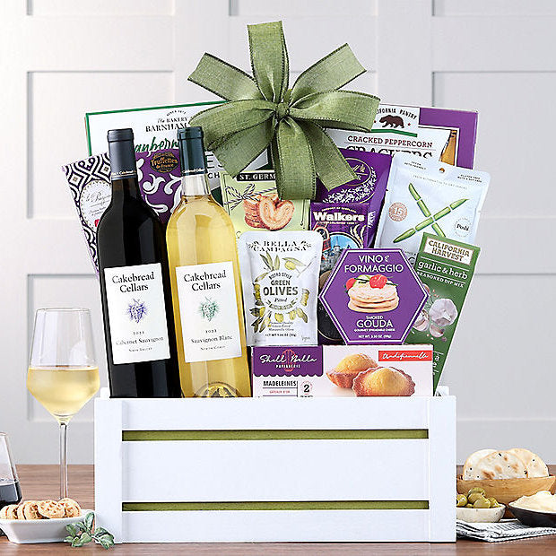 Cakebread Cellars Duet: Gourmet Wine Basket - GreatArrivals